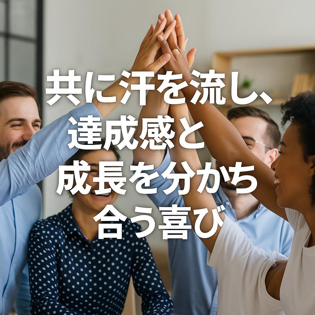 共に汗を流し、達成感と成長を分かち合う喜び